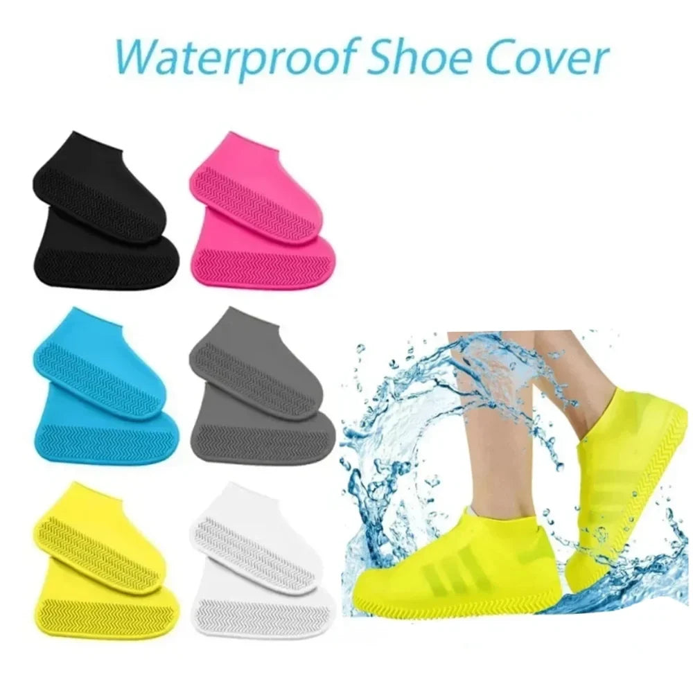Waterproof Silicone Shoe Covers – Non-Slip Reusable Rain Boots Silicone Shoe Covers Qme