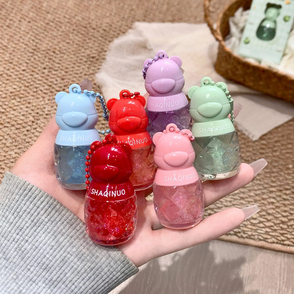 SHAQINUO Fruit-Flavored Hydrating Lip Oil Key Pendant Hydrating Lip Oil Qme
