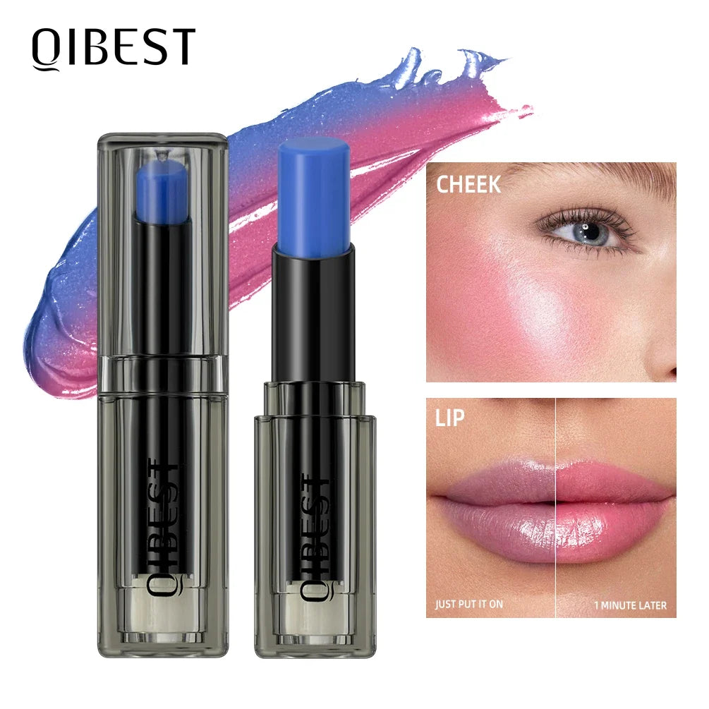 QIBEST Color Changing Lip Balm – Moisturizing Lip Tint Color Changing Lip Balm Qme