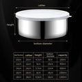 Colorful Stainless Steel Mixing Bowls with Lids – Stackable 5pc Mixing Bowl Set Qme Multicolor