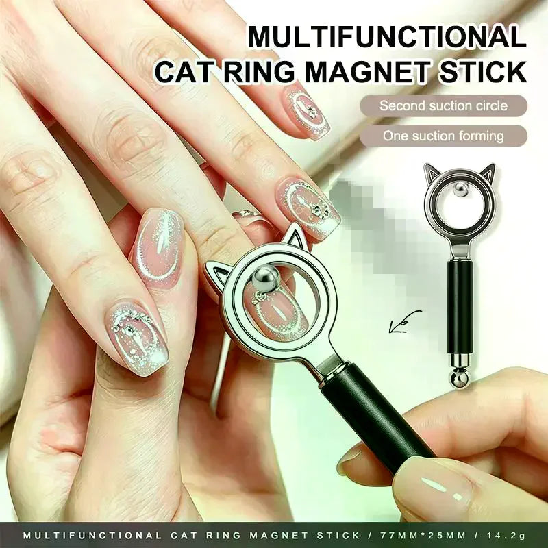 Cat Eye Nail Magnet – 3-Second Black Hole Effect DIY Tool Nail Art Magnet Qme