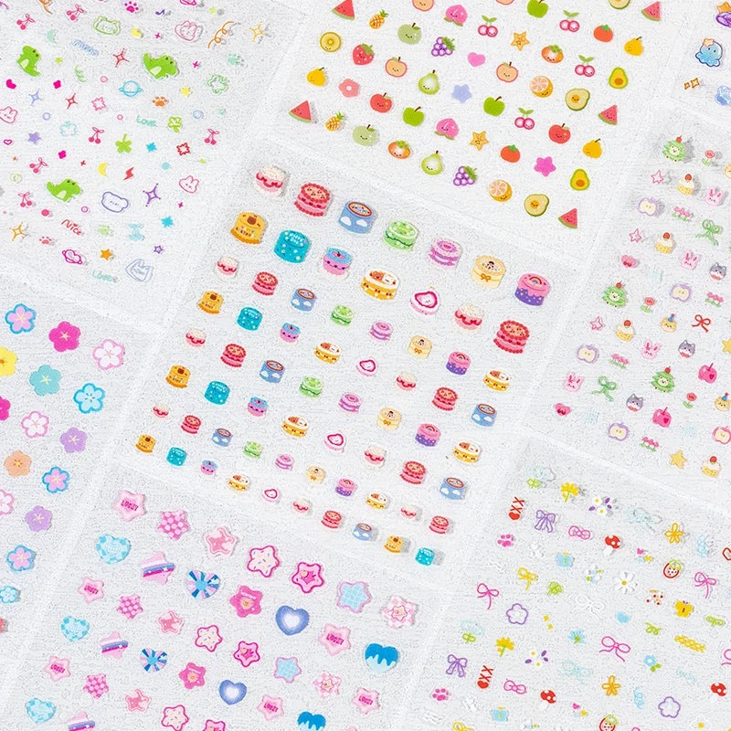 Kawaii Cartoon Sticker Book – DIY Diary & Collage Handbook DIY Sticker Book Qme