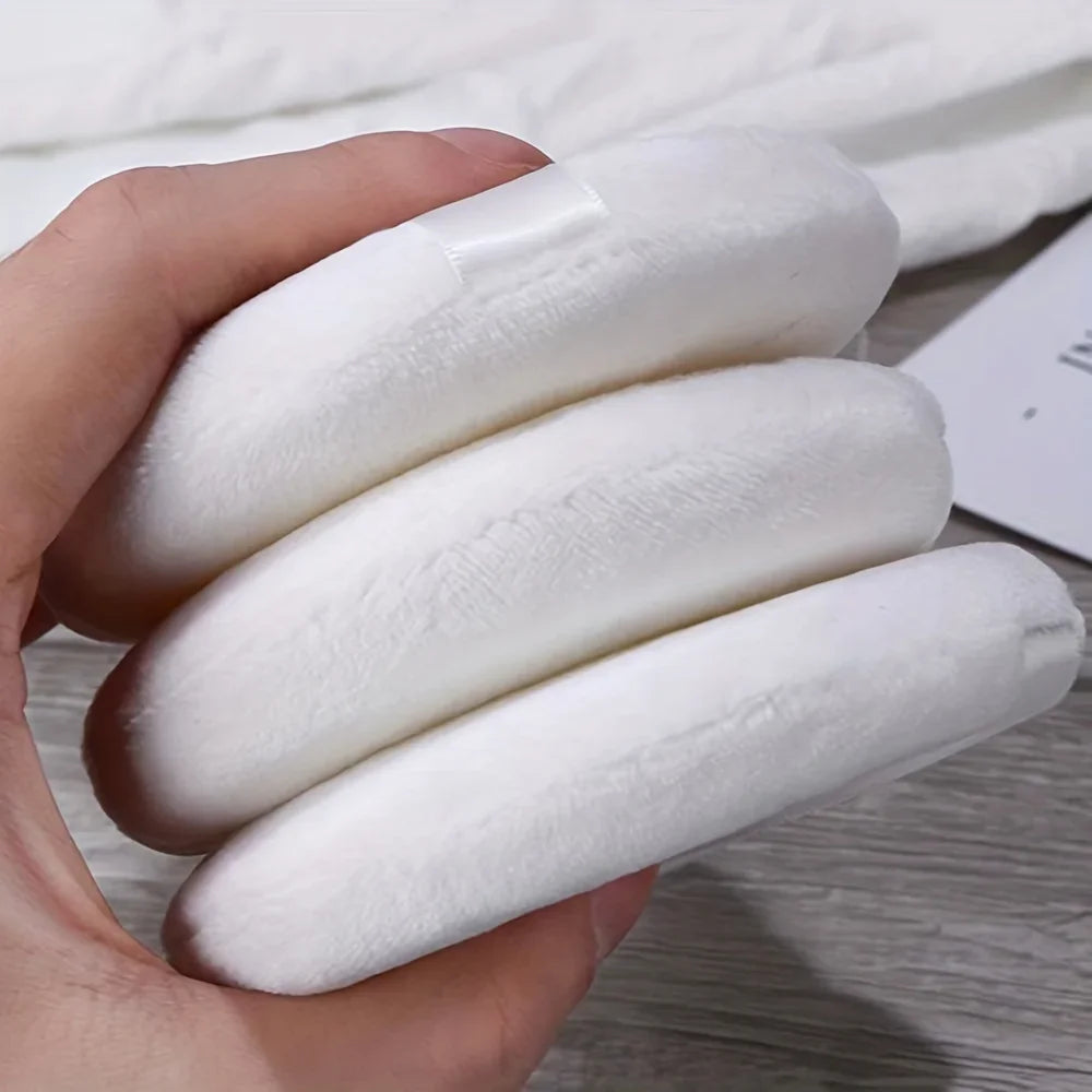 Extra Large Satin Handle Makeup Sponge Pads | Face & Body Makeup Sponge Pads Qme
