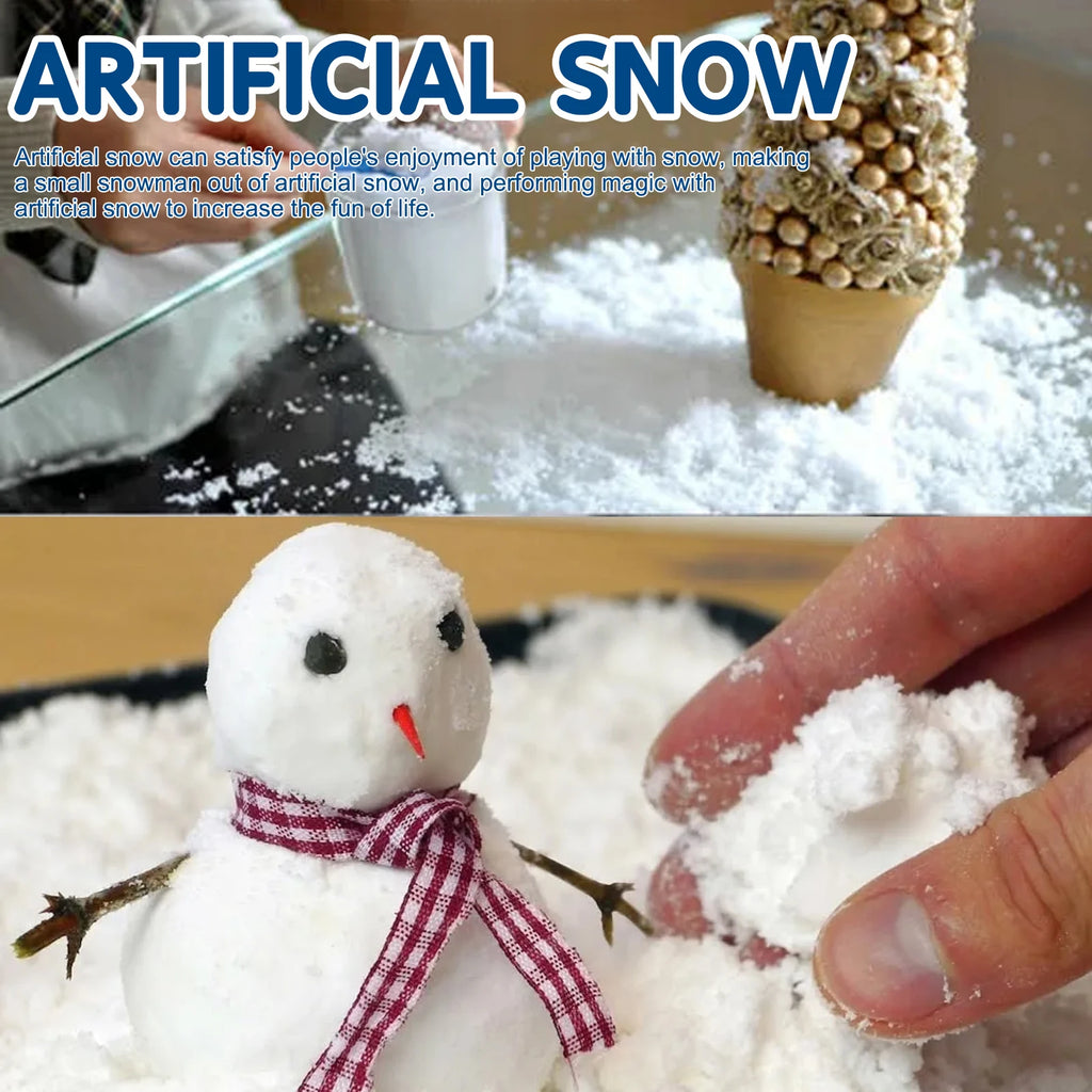 Artificial Snow Powder – Christmas Window & Indoor Decor Holiday Decoration Qst