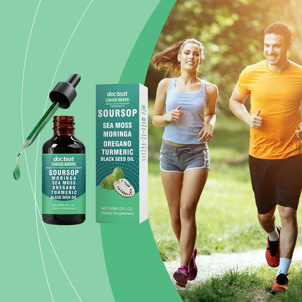 DOCTEAT Soursop Liquid Extract – Energy & Vitality Blend Herbal Liquid Extract Qst