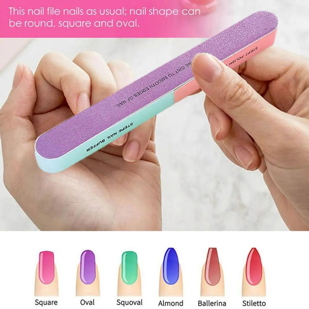 Professional Nail Buffer Blocks – Smooth & Shine Natural Nails Nail Buffer Block Qme