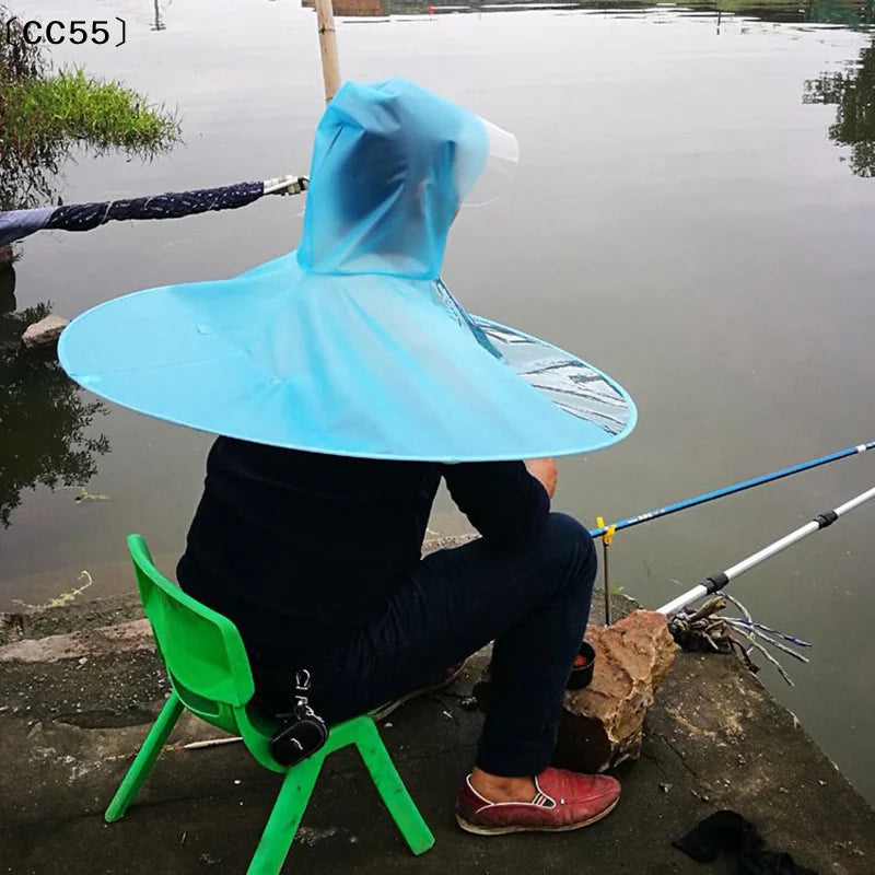 Foldable Umbrella Hat – Hands-Free Sun & Rain Outdoor Cap Umbrella Hat Qst