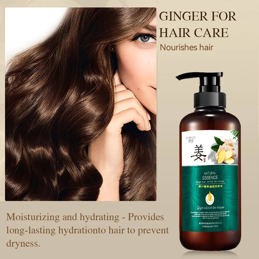 Ginger Hair Growth Shampoo – Natural Oil, Frizz & Damage Repair Hair Growth Shampoo Qst