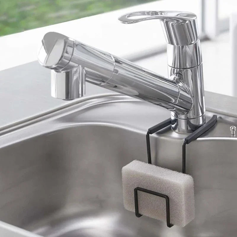 Metal Sink Sponge Holder & Kitchen Organizer Rack Sink Sponge Holder Qme