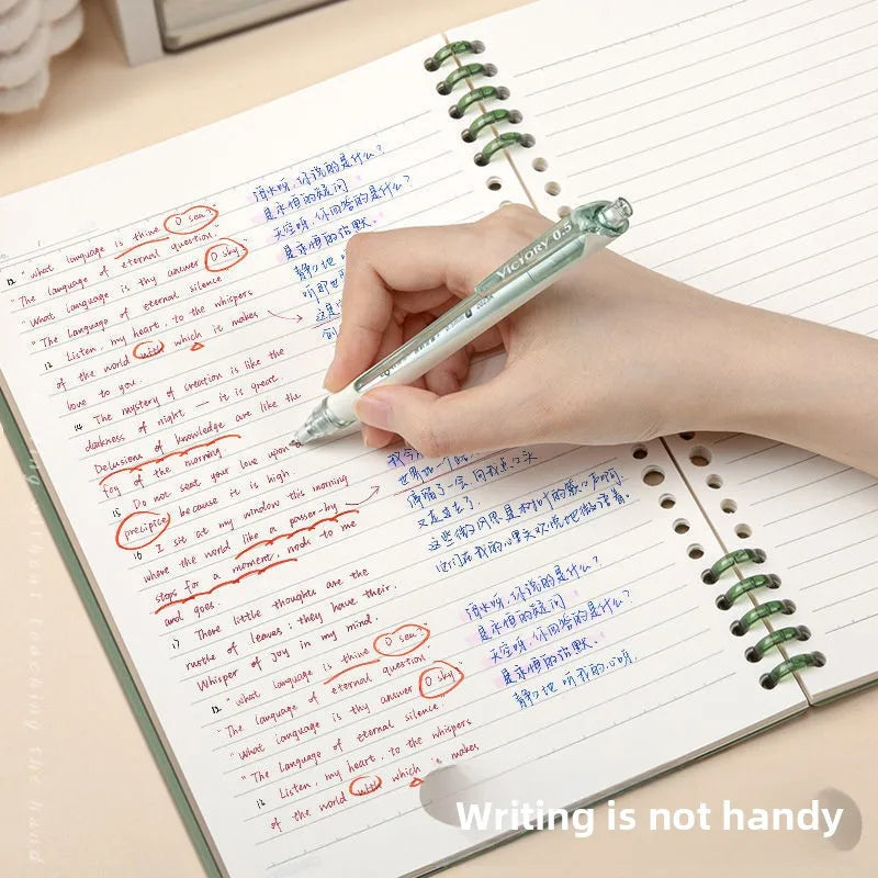 B5 Vintage Aesthetic Spiral Loose Leaf Notebook – 60 Sheets Spiral Loose Leaf Notebook Qme