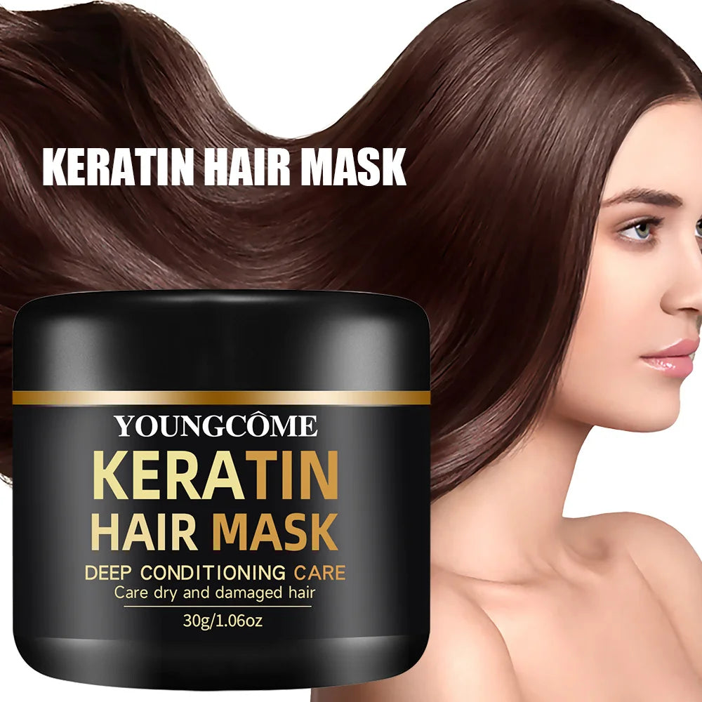 YOUNGCOME Keratin Hair Mask – Deep Nourishing Treatment Keratin Hair Mask Qst 60G