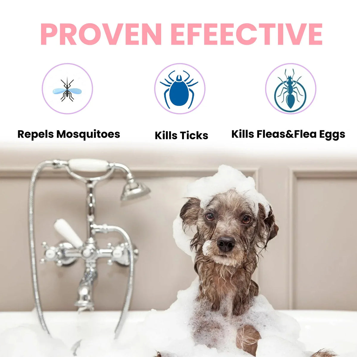 Pet Soap for Dogs & Cats – Flea, Lice & Mite Defense Bar Pet Grooming Soap Qme