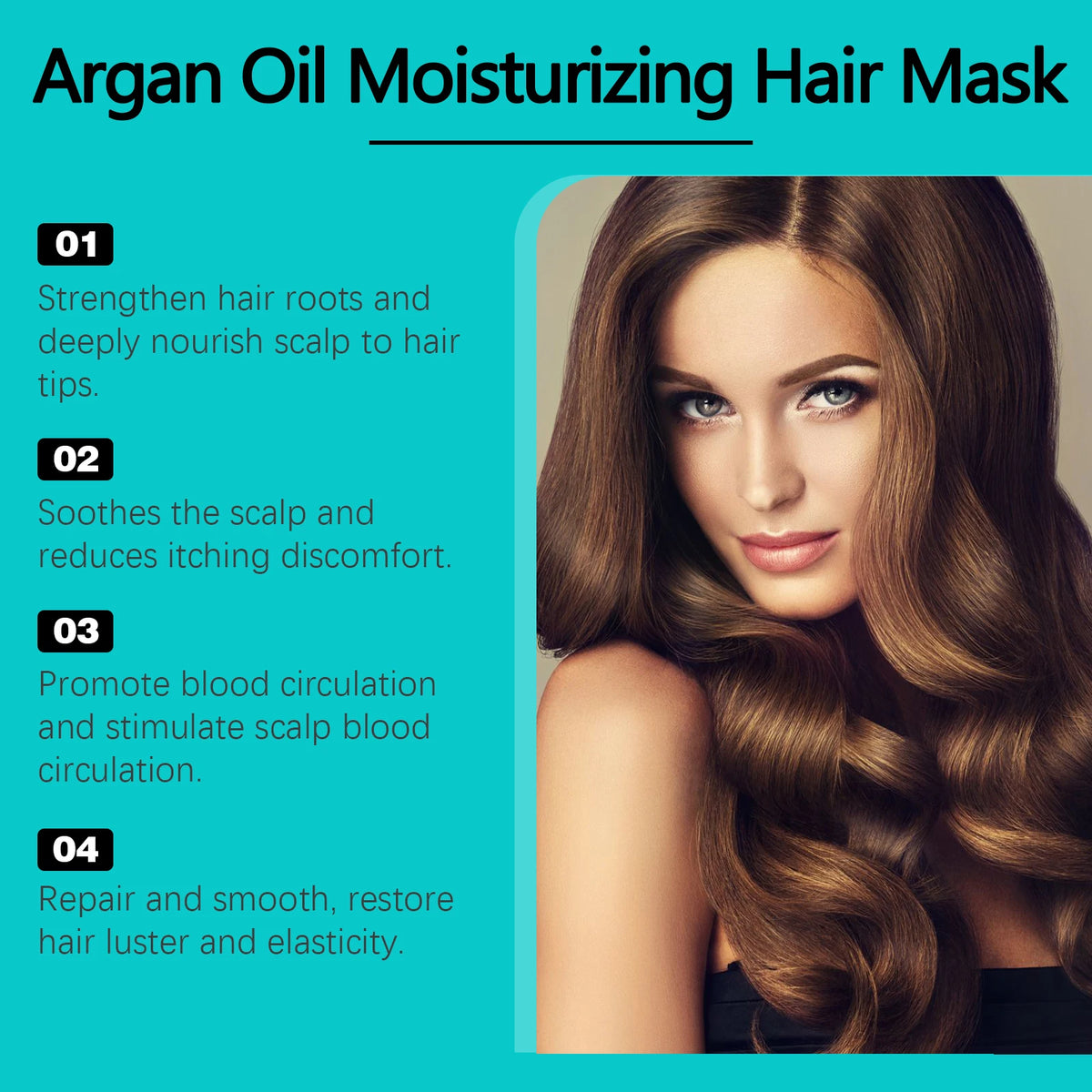 Eelhoe Moroccan Oil Hair Mask – Deep Moisture & Shine 100g Hair Treatment Mask Qst