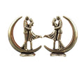 Brass Couple Hugging Figurine | Modern Art Home Decor Statue Decorative Figurine Qme 1PCS