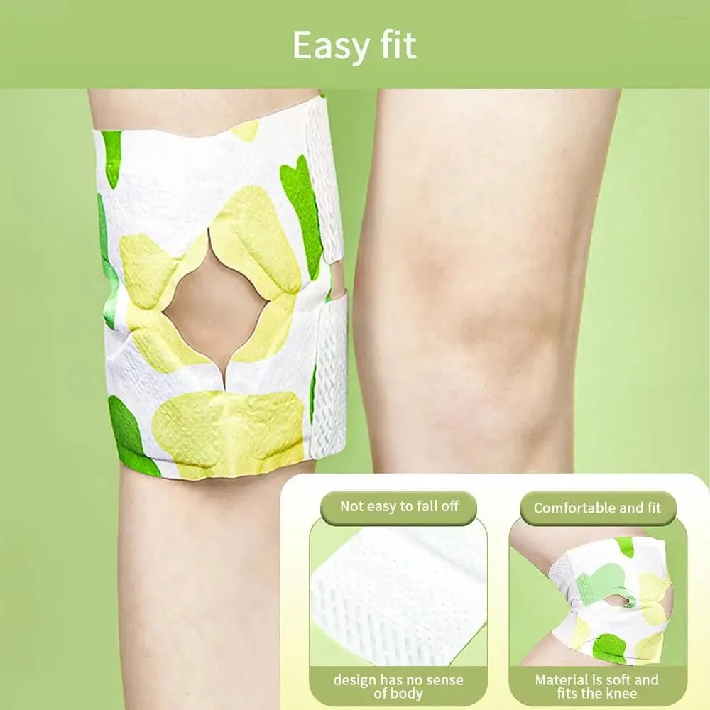Herbal Knee Warming Patches – 5+ Hour Heat, 6/10 Pack Knee Heat Patch Qst