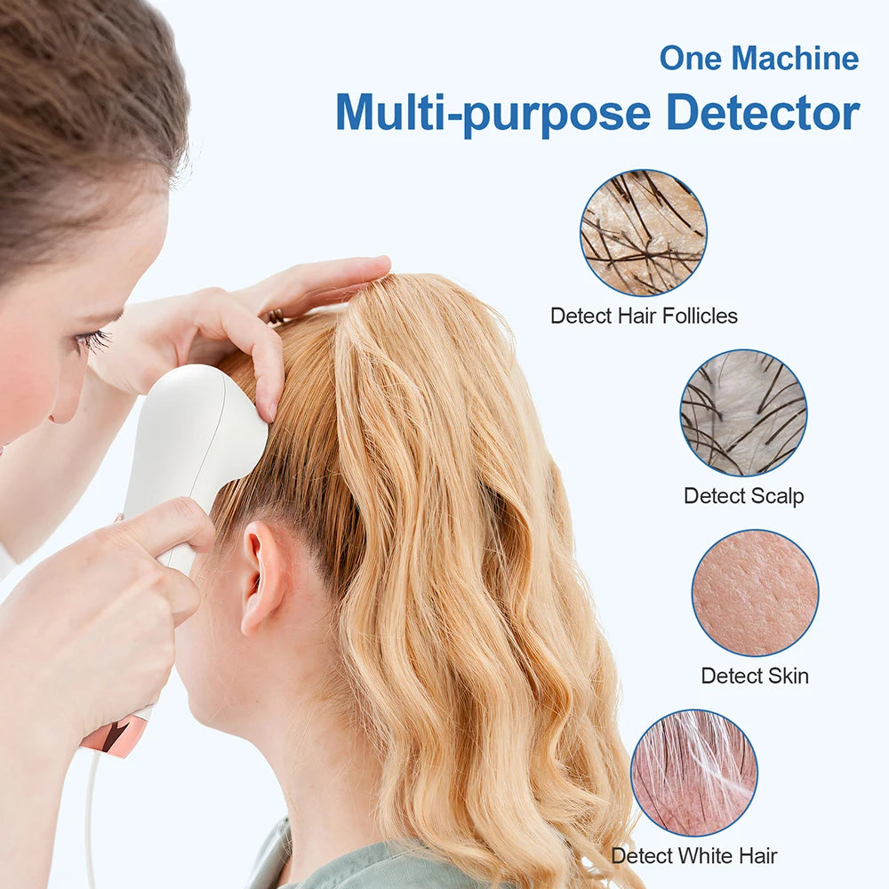 Scalp & Hair Follicle Analyzer – 4X HD Pore Skin Detector Scalp Skin Analyzer Qst
