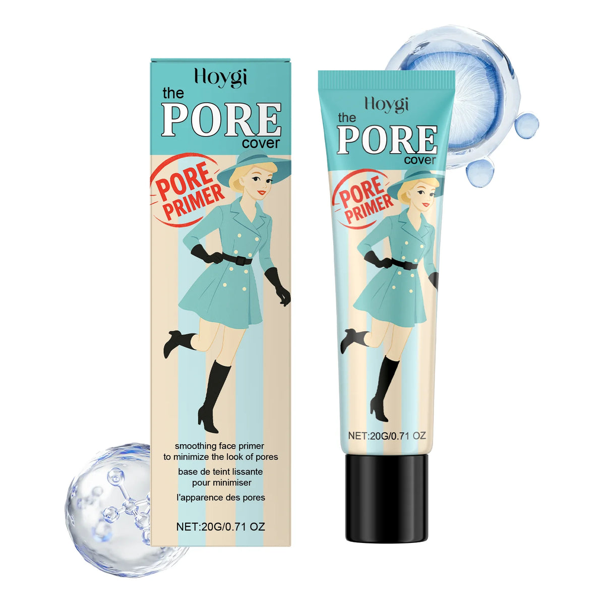 Hoygi Hydrating Makeup Primer – Pore-Smoothing Moisture Base Makeup Primer Qst 20g boxed