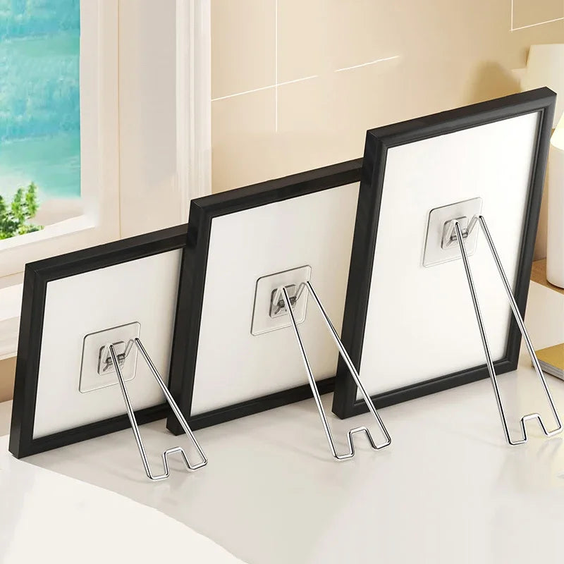 No Drill No Nail Photo Frame Stand Desktop Display Holder Photo Frame Stand Qme