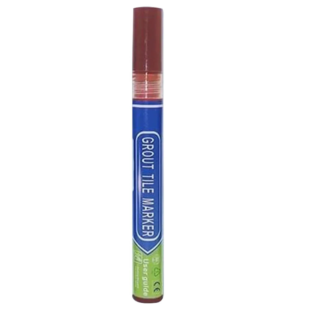 Waterproof Tile Grout Pen | Wall & Floor Seam Marker Grout Repair Pen Qme Brown