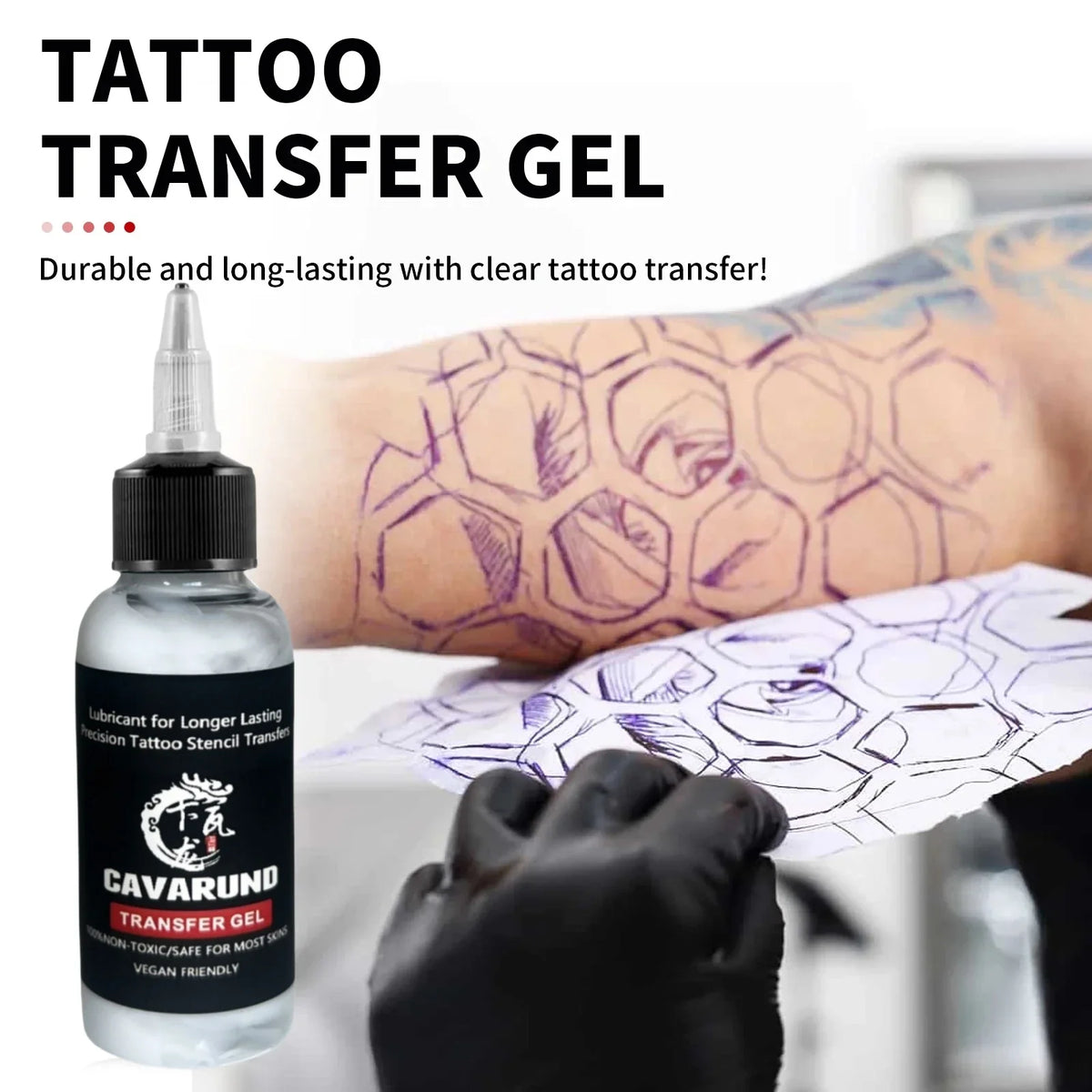 Professional Tattoo Stencil Transfer Gel – 30ml & 120ml | Qme Tattoo Transfer Gel Qme