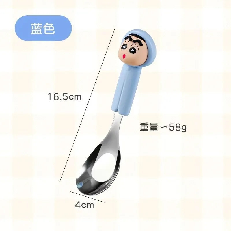 Hello Kitty 304 Stainless Steel Spoon – 9 Colors Character Kitchen Spoon Qme 9
