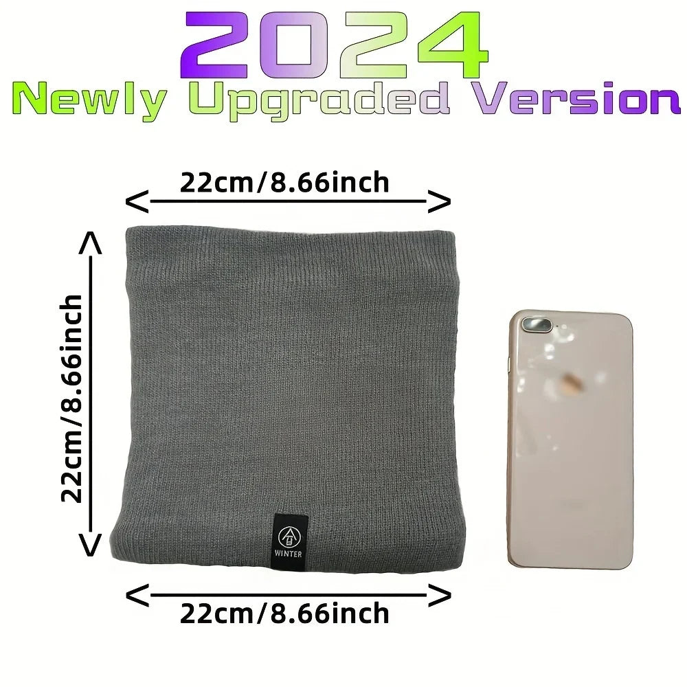 Thermal Knit Neck Tube Scarf – Windproof Neck Warmer Neck Tube Scarf Qme
