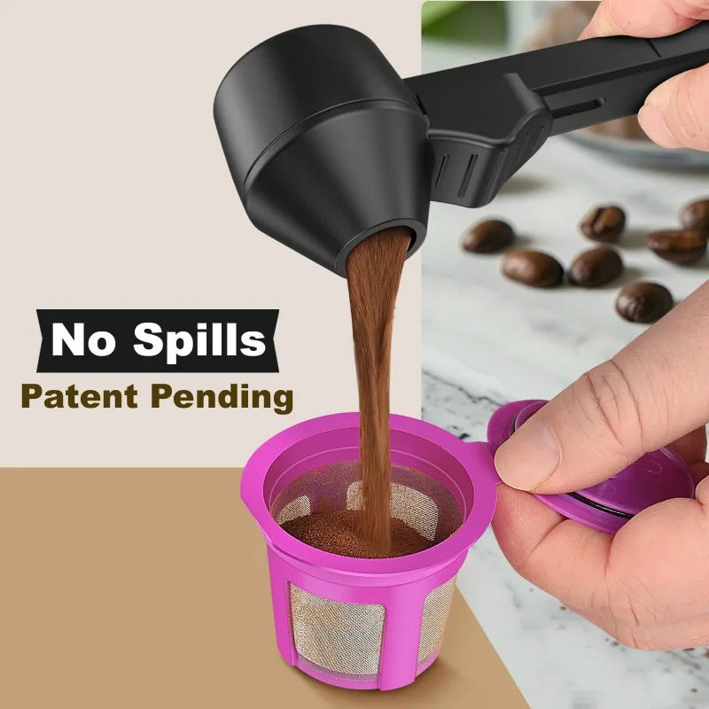 Coffee Sliding Spoon – Long Handle, Large Capacity Coffee Measuring Spoon Qme