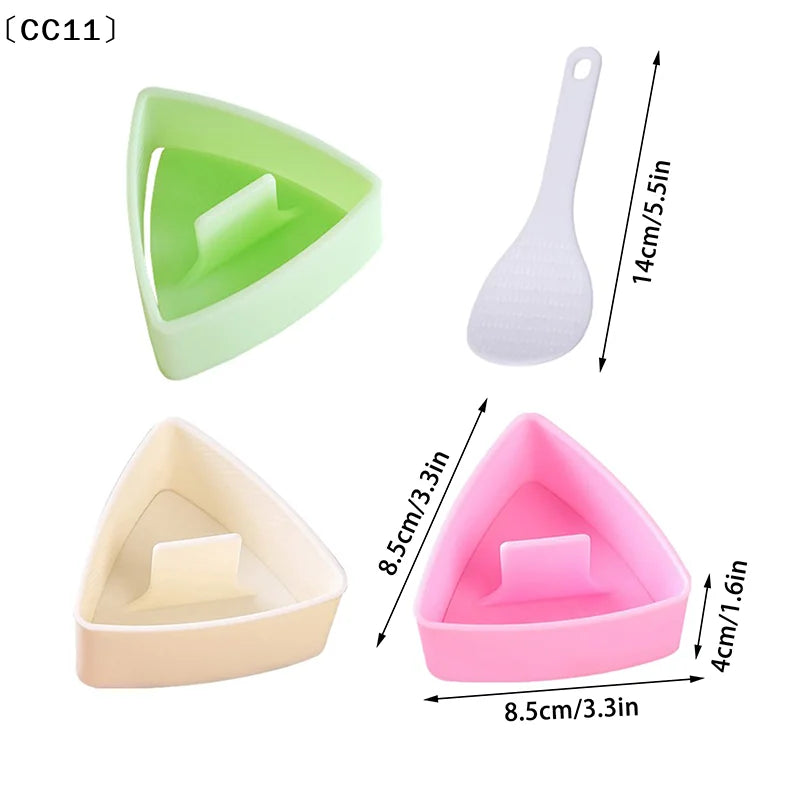 Triangular Onigiri Mold – Sushi Rice Ball Press Kitchen Tool Rice Ball Mold Qme