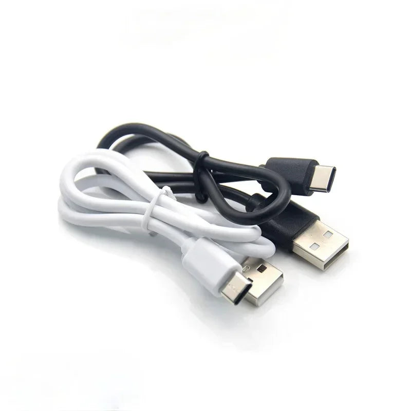 USB Type-C & Micro USB Short Charging Cable | Android USB Charging Cable Qme WHITE type-c 50cm 2A