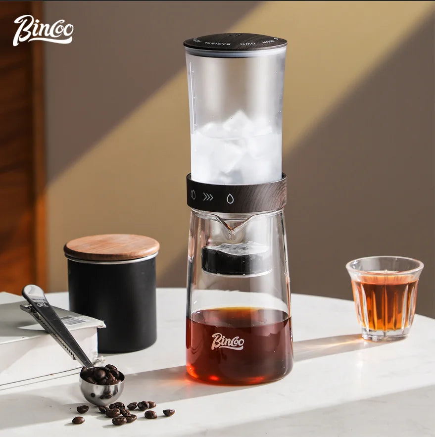 Bincoo 450ml Glass Ice Drip Cold Brew Coffee Pot Maker Cold Brew Coffee Maker Qst