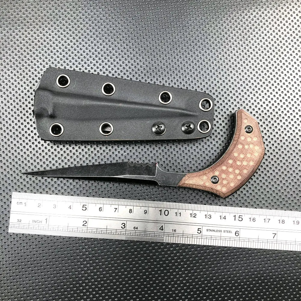 TRSKT Neck Knife 440C Blade G10 Handle + Kydex Sheath Fixed Blade Neck Knife Qst 3 China Mainland