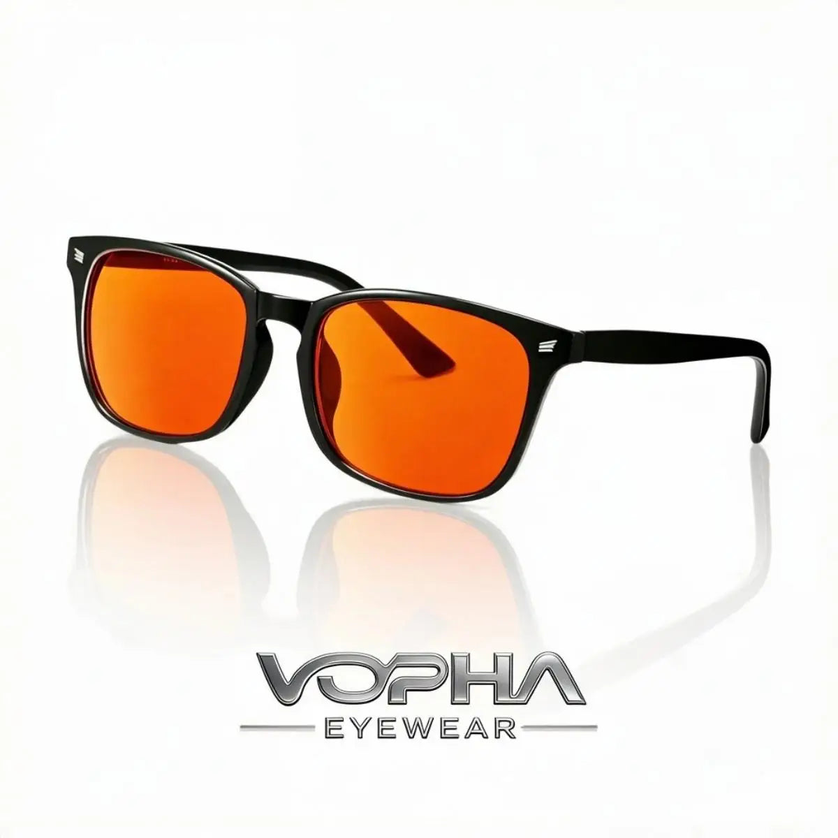 VOPHA S70 Blue Light Blocking Glasses – Gaming & Computer Blue Light Glasses Qst Black orange