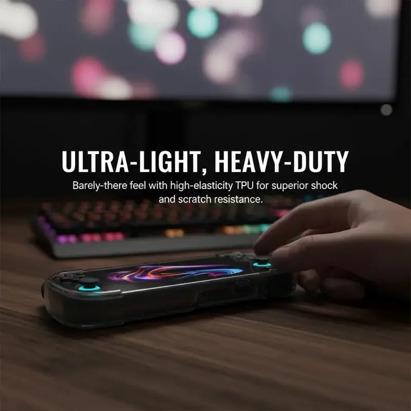 TPU Case for Retroid Pocket 6 – Clear Impact-Resistant Cover Gaming Console Case Qme