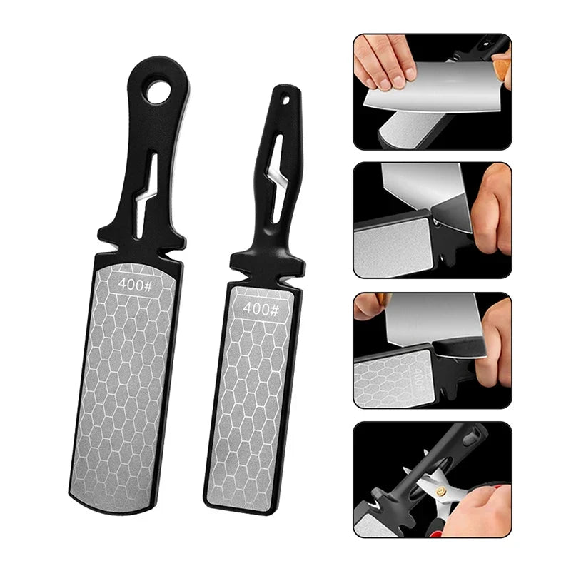 Diamond Bar Knife Sharpener 400/1000 Grit – Tungsten Carbide Knife Sharpener Qme