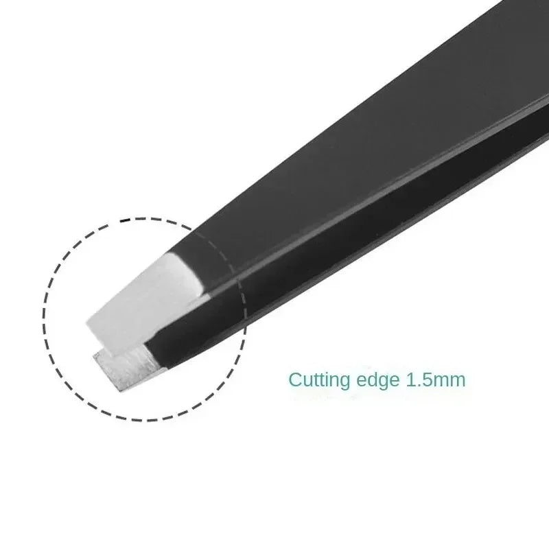 Professional Eyebrow Tweezers – Stainless Steel Makeup Tool Eyebrow Tweezers Qme