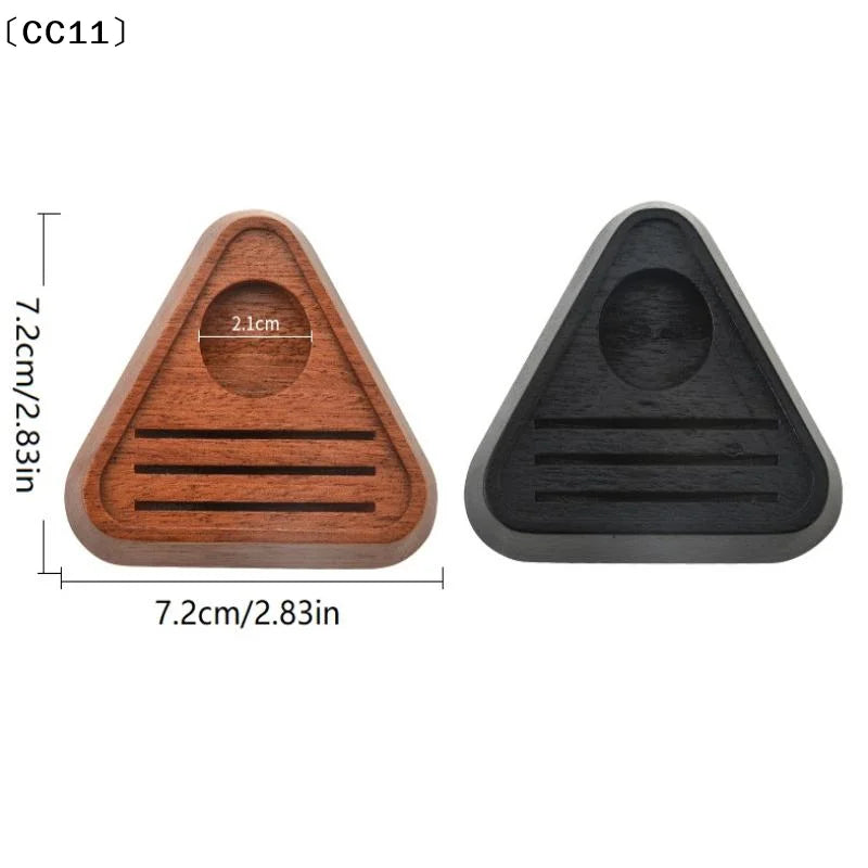 Wooden Espresso Portafilter & Puck Screen Storage Rack Coffee Accessory Rack Qme