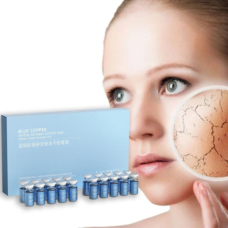 Blue Copper Peptide Freeze-Dried Powder – Firms, Brightens & Lifts Peptide Skin Serum Qme