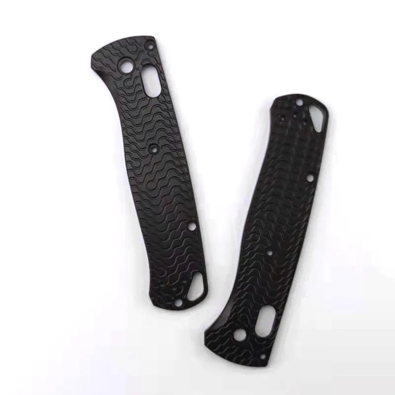 Swayboo Aluminum Grip Patch for Benchmade Bugout 535 | EDC Mod Knife Grip Accessory Qst black