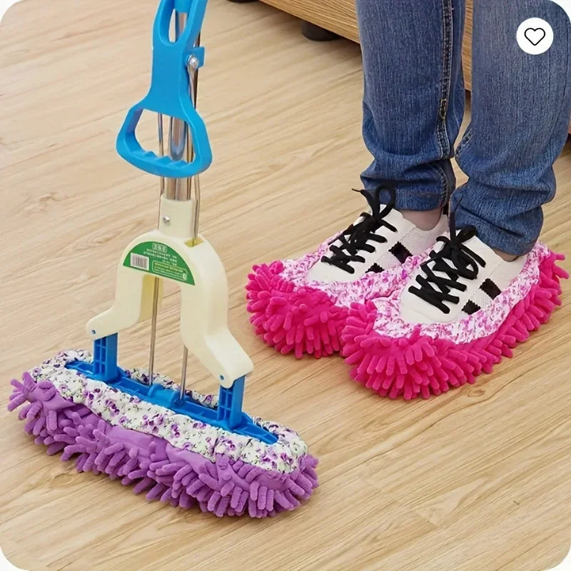 Microfiber Floor Dusting Slippers – Multifunctional Cleaning Shoes Floor Cleaning Slippers Qme