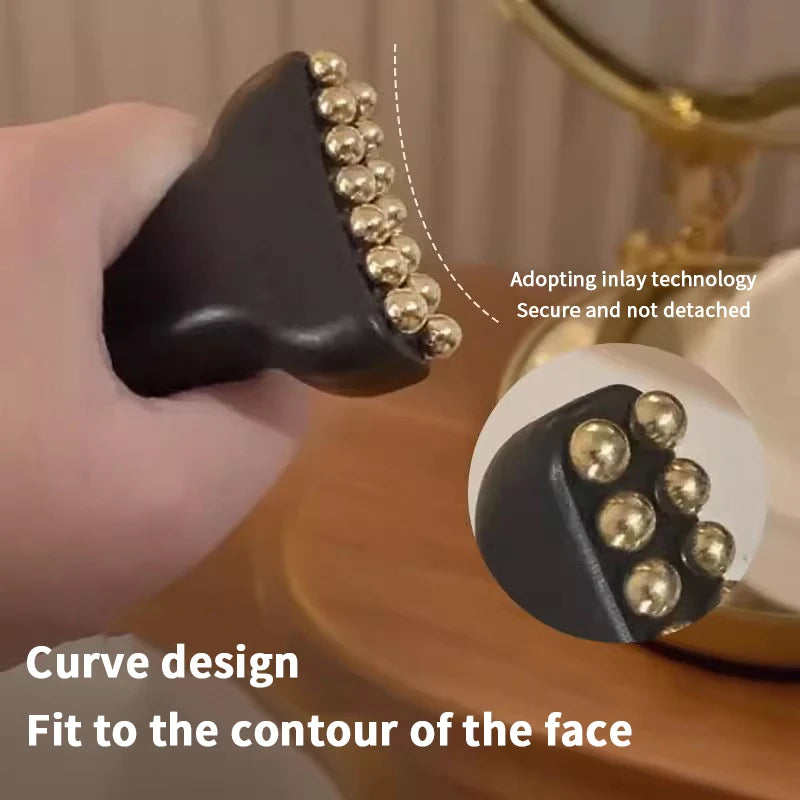 Brass Meridian Face Massager – Skin Scraping Spa Tool Facial Massager Qst