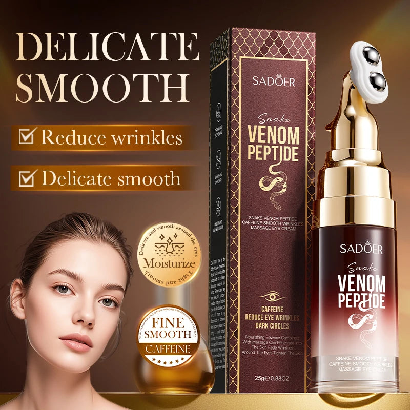Snake Venom Eye Cream Roller Ball – Firming & Hydrating Serum Eye Cream Serum Qst