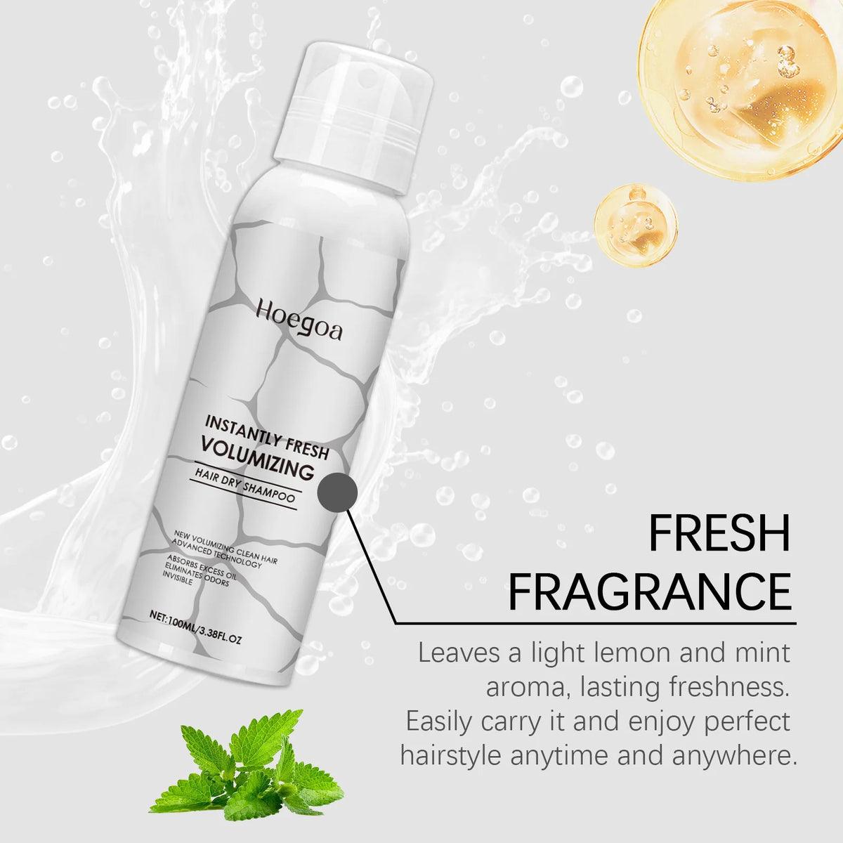 HOEGOA Dry Shampoo Spray – Oil Control & Volumizing 100ml Dry Shampoo Spray Qst