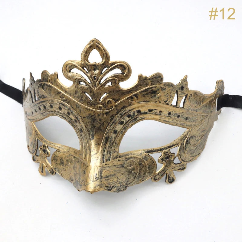 Vintage Masquerade Half Face Mask – Halloween & Party Costume Costume Mask Qst N12