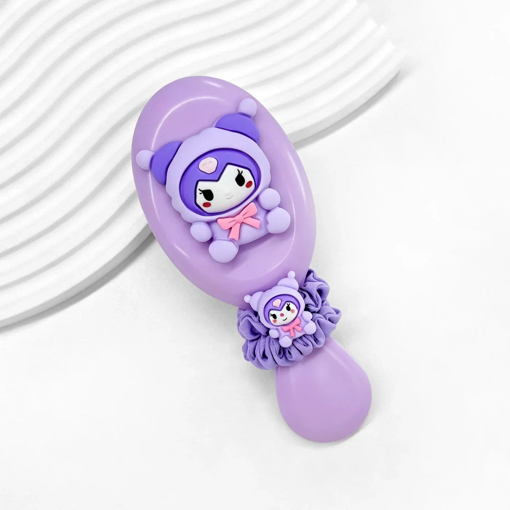 Hello Kitty Kuromi Air Cushion Comb & Hair Tie – Portable Air Cushion Comb Qme 5