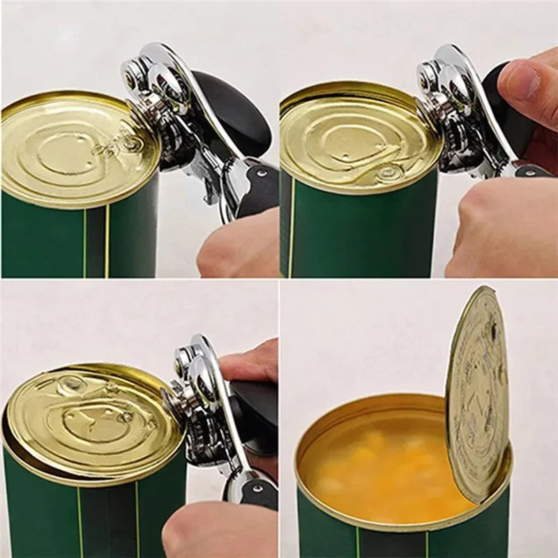 Stainless Steel Multifunctional Manual Can & Bottle Opener Manual Can Opener Qme