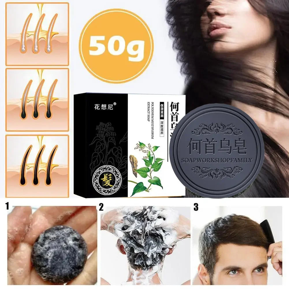 Hair Darkening Shampoo Bar – Nourishing Gray & White Hair Soap Hair Darkening Shampoo Bar Qme