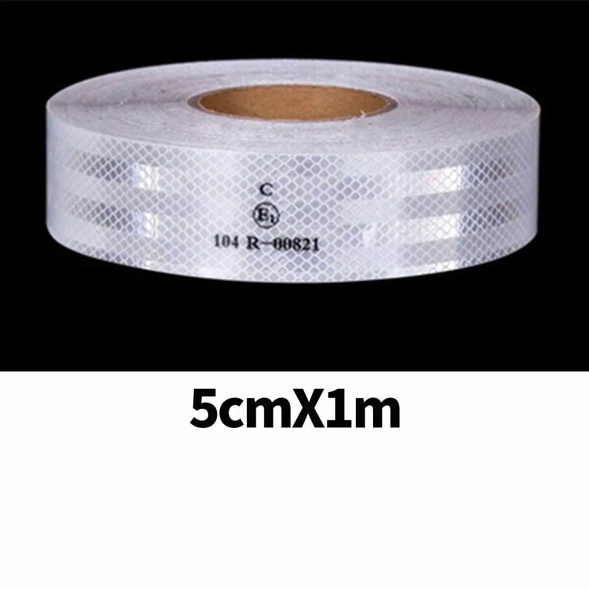 High Intensity Reflective Conspicuity Tape | PVC Car Stickers Reflective Safety Tape Qme White-5cmX1m