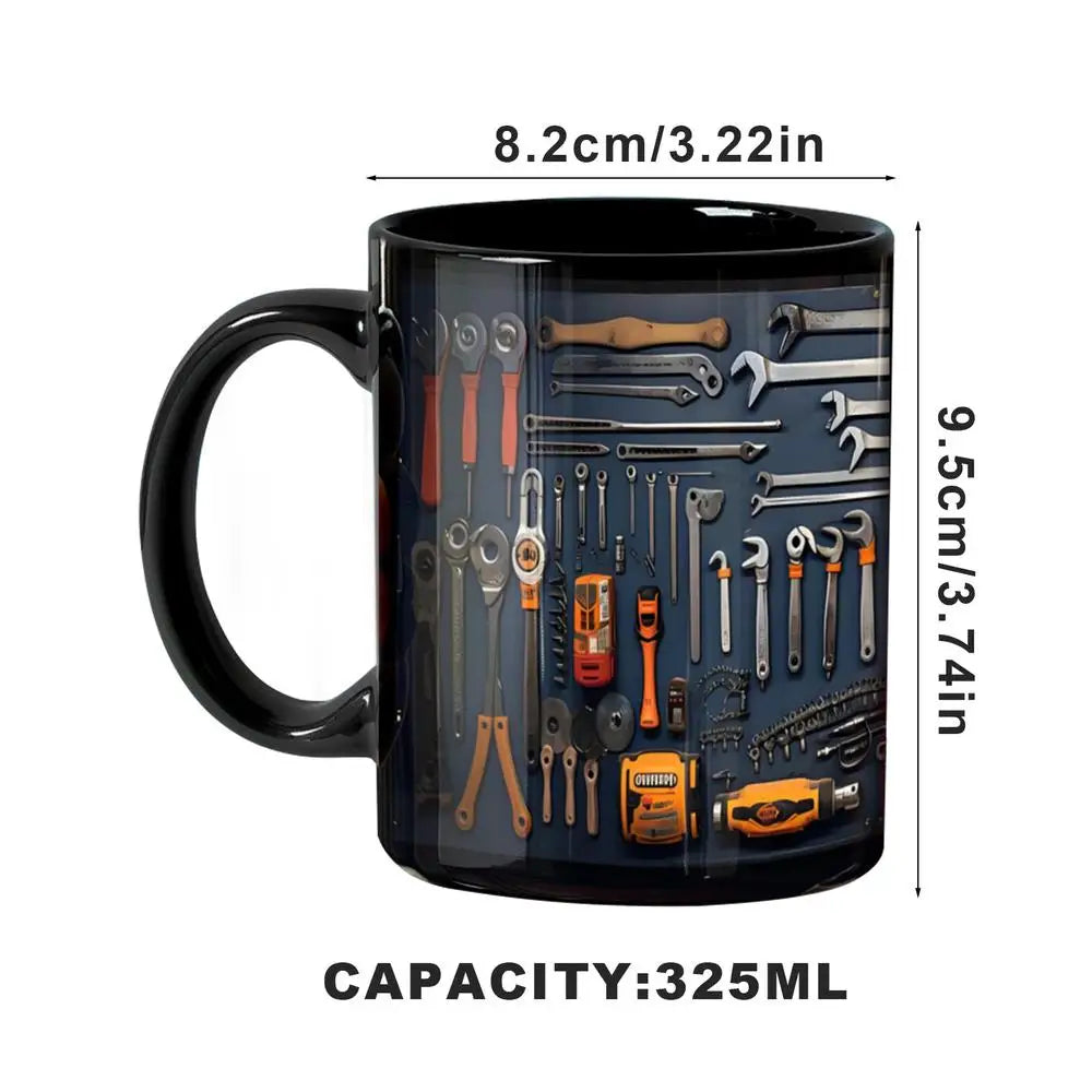 Mechanic Toolbox Ceramic Coffee Mug – Bright Colors | 325ml Novelty Ceramic Mug Qme Style 1 China Mainland 350ml