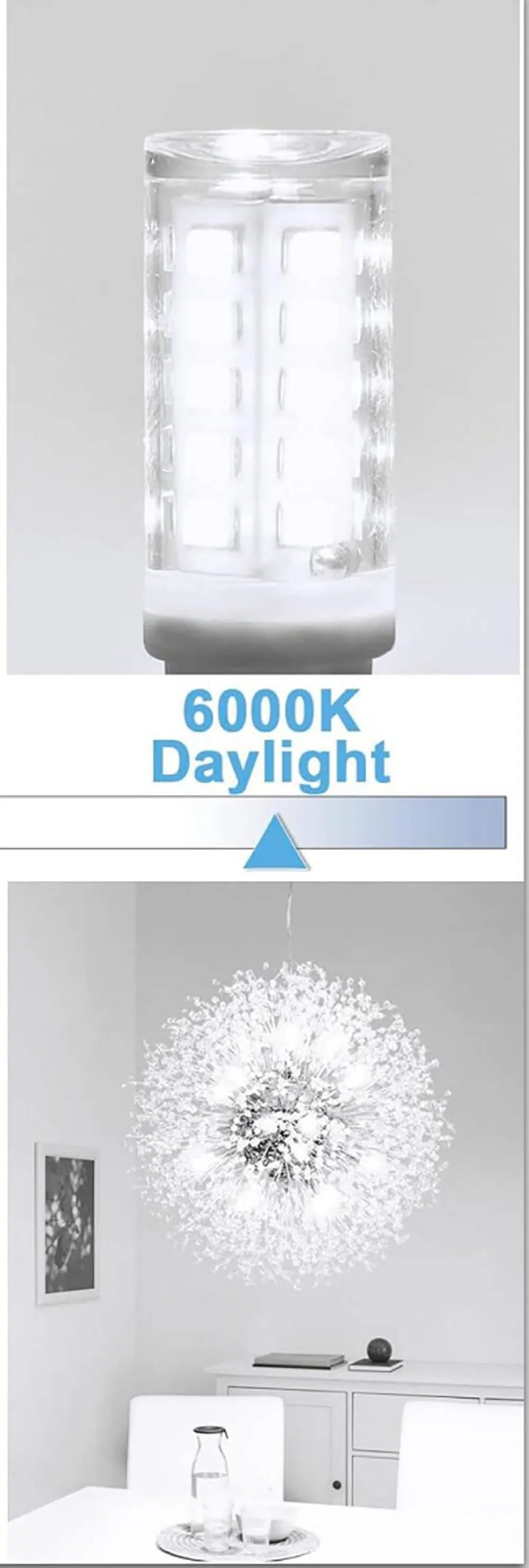 E14 LED Bulb 5W SMD2835 Ceramic Warm Cool White – 10 Pack LED Light Bulb Qme Cool White 10 pcs