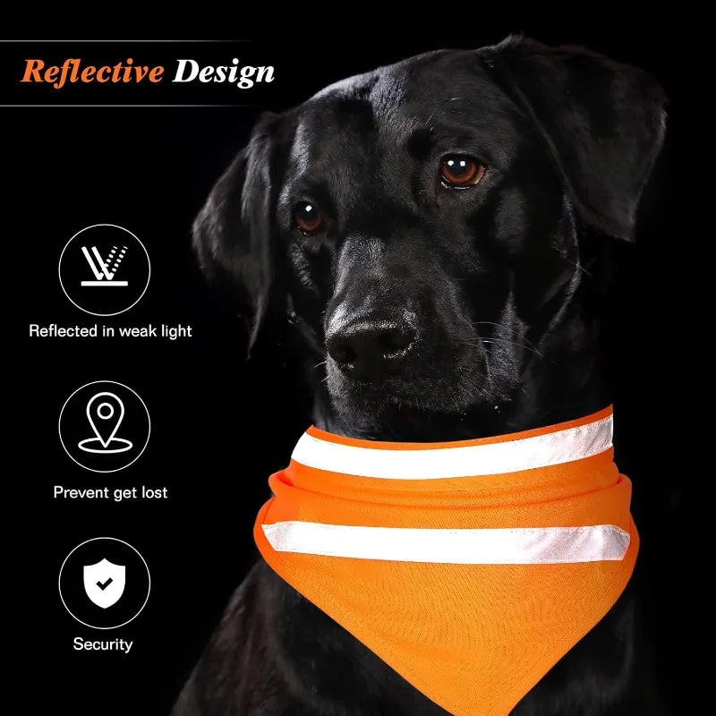 Reflective Pet Triangle Scarf Bandana for Small/Medium Dogs Dog Bandana Scarf Qme